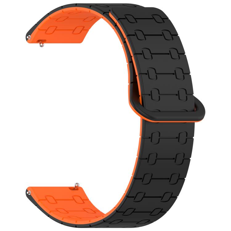 22mm Five Beads Armor Magnetic Silicone Watch Band
