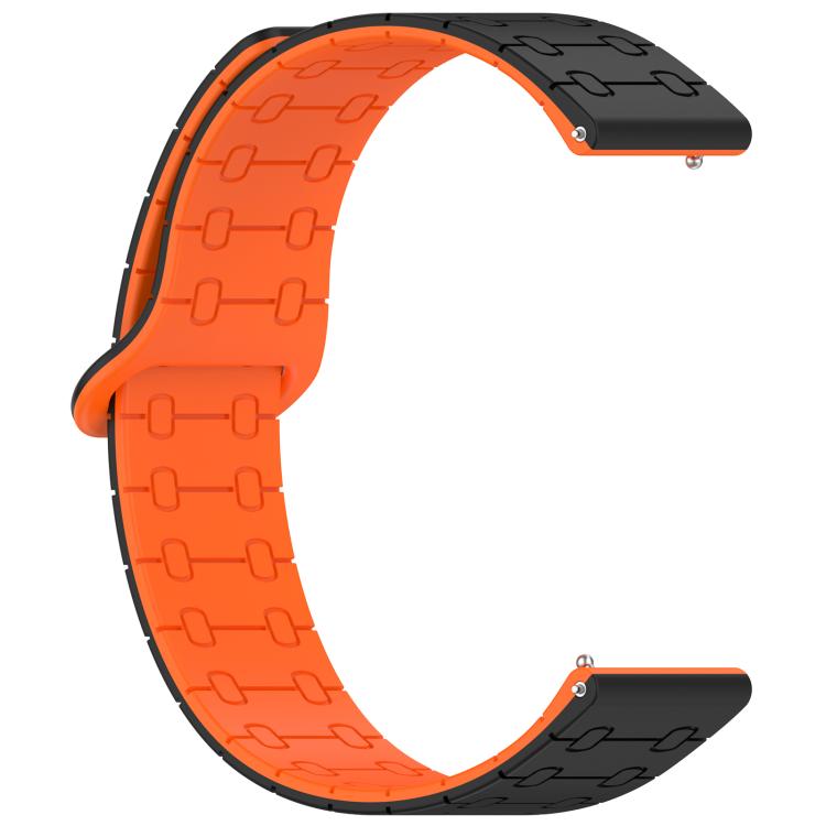 22mm Five Beads Armor Magnetic Silicone Watch Band