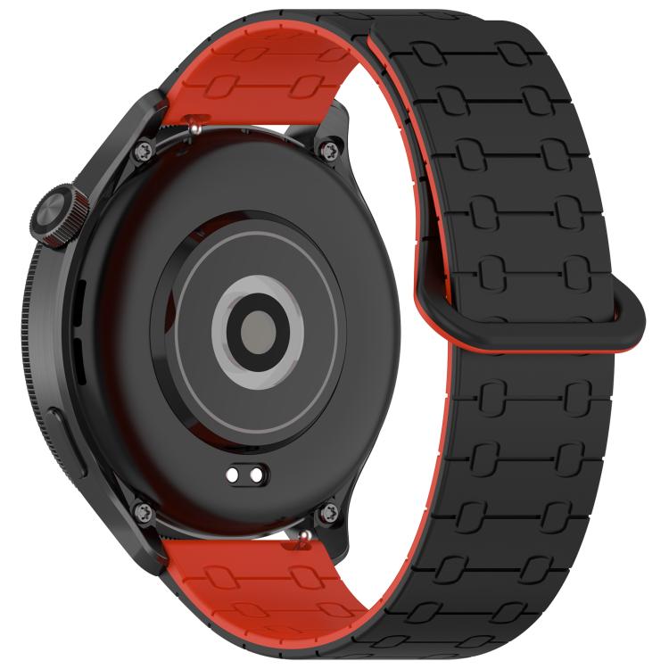 22mm Five Beads Armor Magnetic Silicone Watch Band