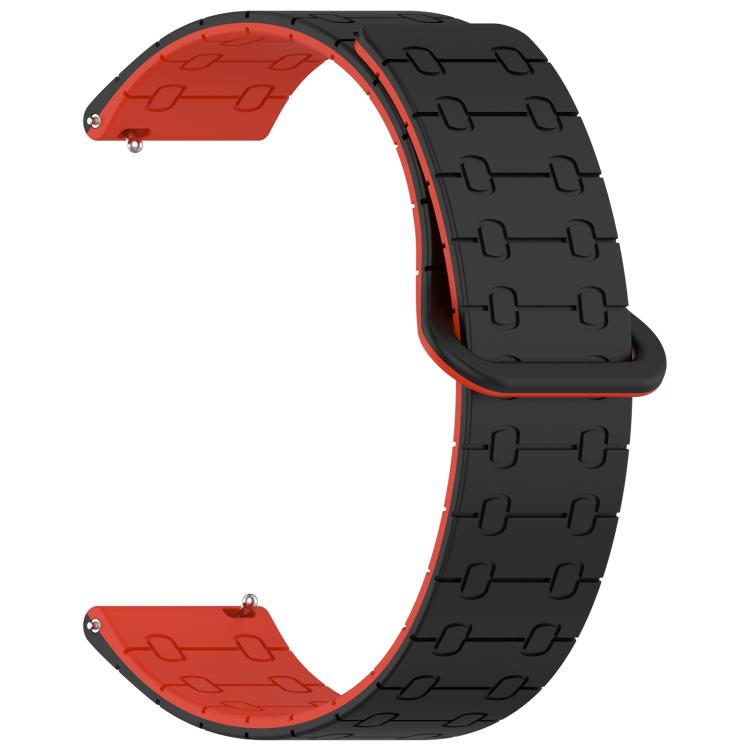 22mm Five Beads Armor Magnetic Silicone Watch Band