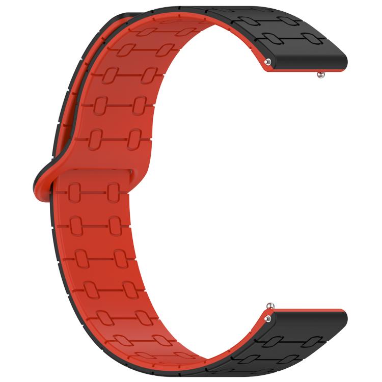 22mm Five Beads Armor Magnetic Silicone Watch Band