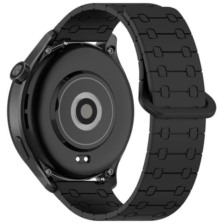 22mm Five Beads Armor Magnetic Silicone Watch Band