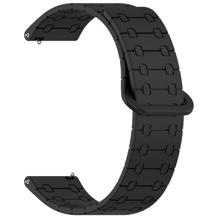 22mm Five Beads Armor Magnetic Silicone Watch Band