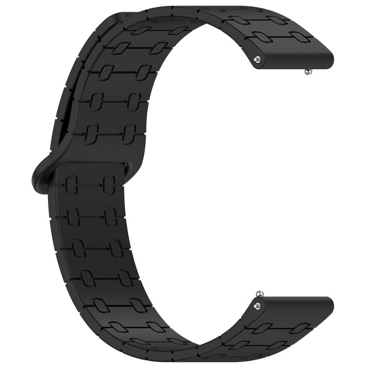 22mm Five Beads Armor Magnetic Silicone Watch Band