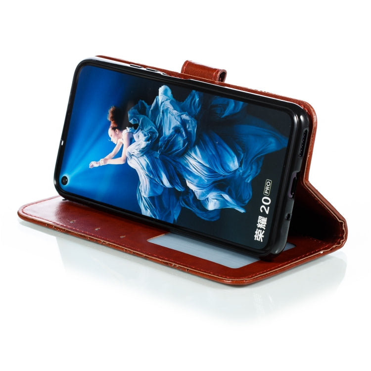 Mandala Embossing Pattern Horizontal Flip Leather Case for Huawei Honor 20 Pro, with Holder & Card Slots & Wallet & Photo Frame &  Lanyard