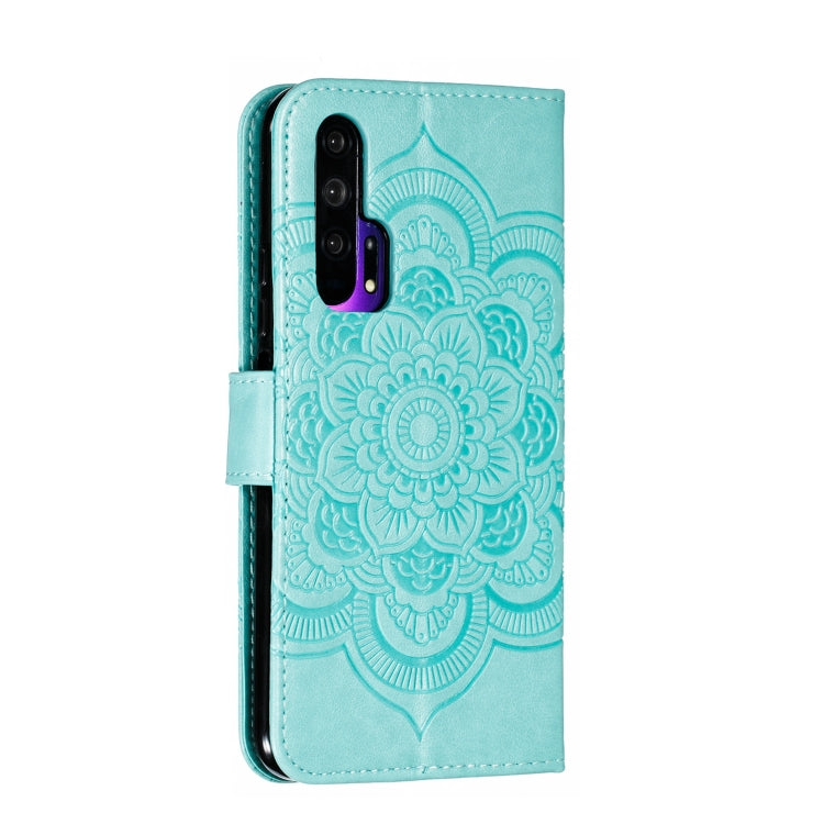 Mandala Embossing Pattern Horizontal Flip Leather Case for Huawei Honor 20 Pro, with Holder & Card Slots & Wallet & Photo Frame &  Lanyard