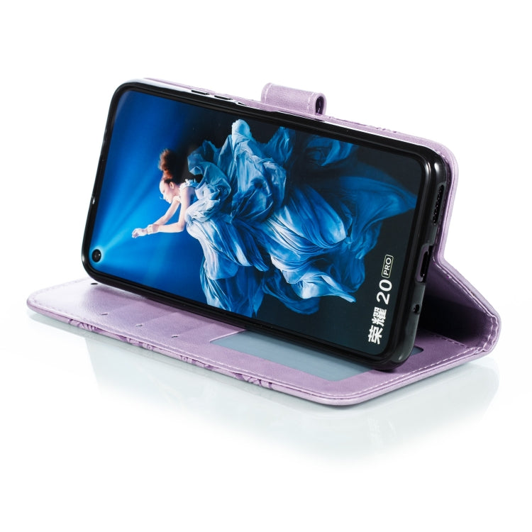 Mandala Embossing Pattern Horizontal Flip Leather Case for Huawei Honor 20 Pro, with Holder & Card Slots & Wallet & Photo Frame &  Lanyard