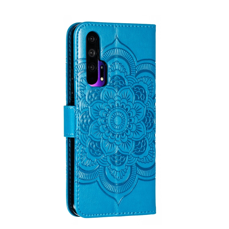 Mandala Embossing Pattern Horizontal Flip Leather Case for Huawei Honor 20 Pro, with Holder & Card Slots & Wallet & Photo Frame &  Lanyard