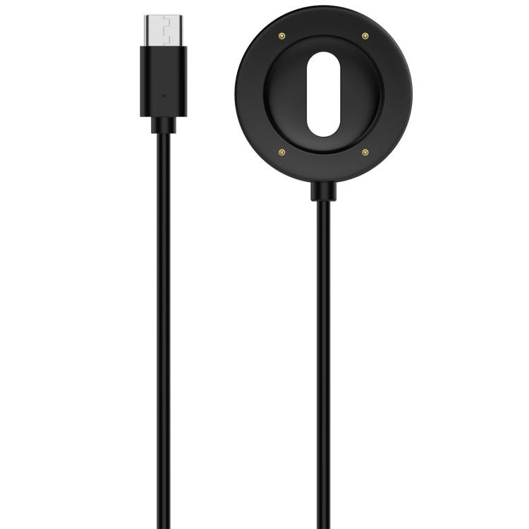 For Suunto Run USB-C / Type-C Interface Magnetic Watch Charging Cable Charging Dock - Black