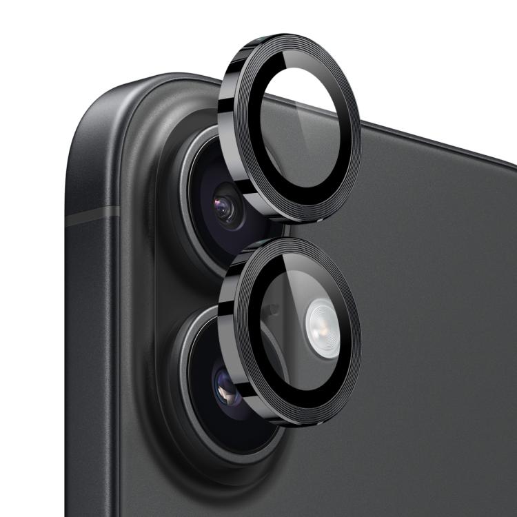 For iPhone 17 NORTHJO Camera Lens Protector CD Metal Ring Tempered Glass Film