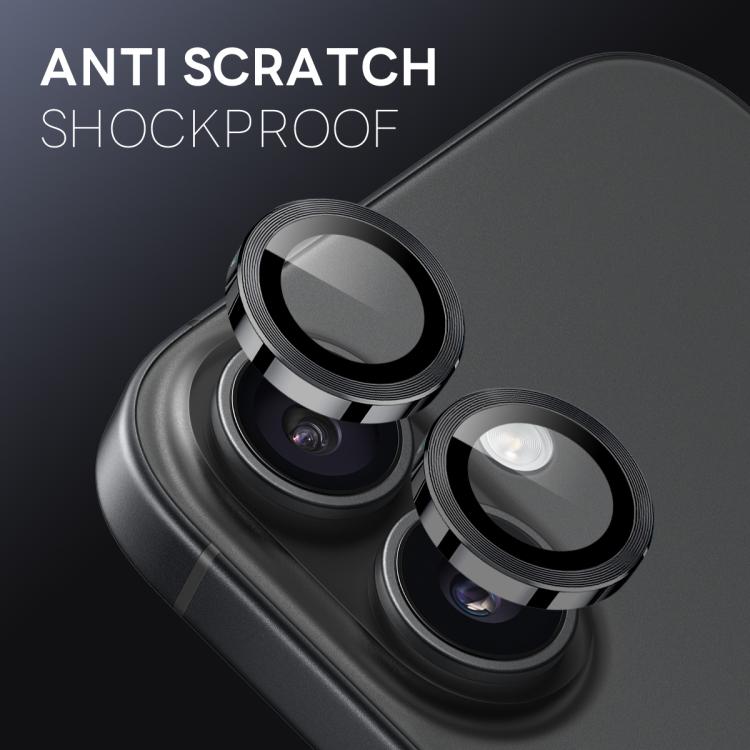 For iPhone 17 NORTHJO Camera Lens Protector CD Metal Ring Tempered Glass Film