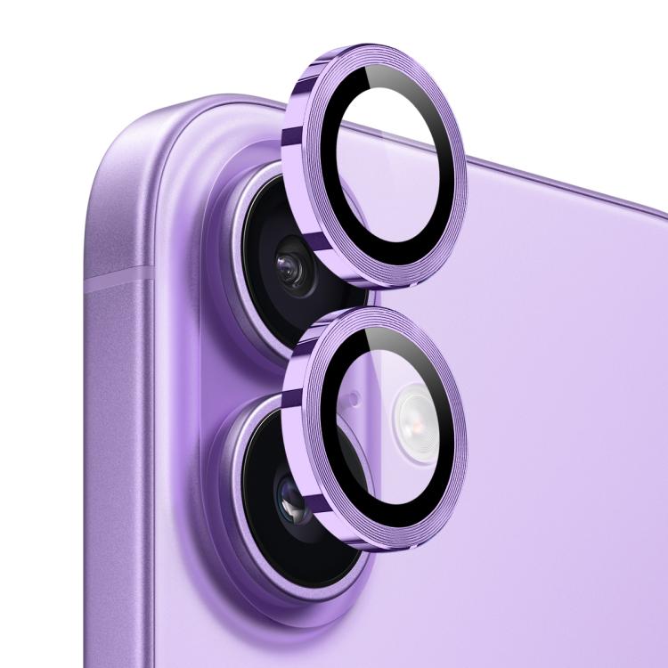 For iPhone 17 NORTHJO Camera Lens Protector CD Metal Ring Tempered Glass Film