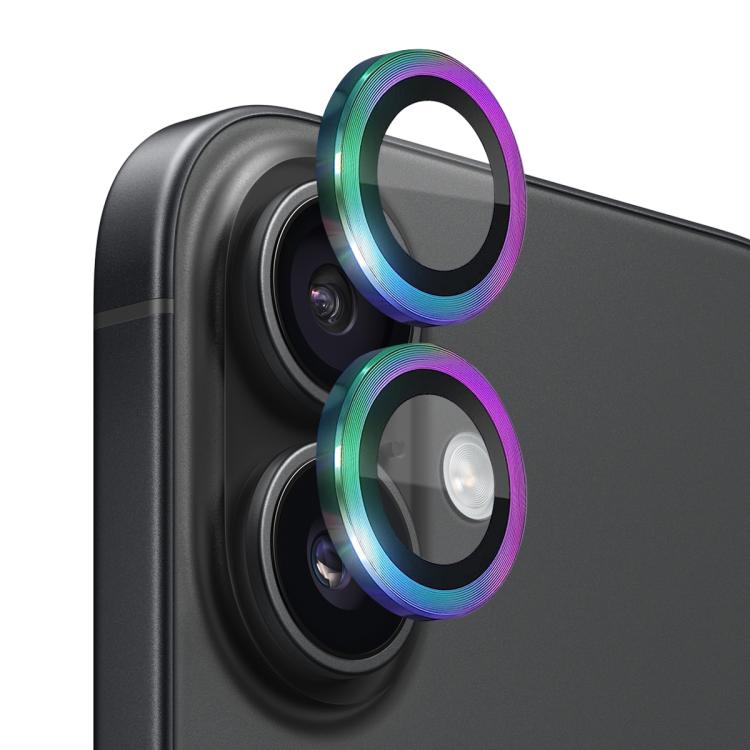 For iPhone 17 NORTHJO Camera Lens Protector CD Metal Ring Tempered Glass Film