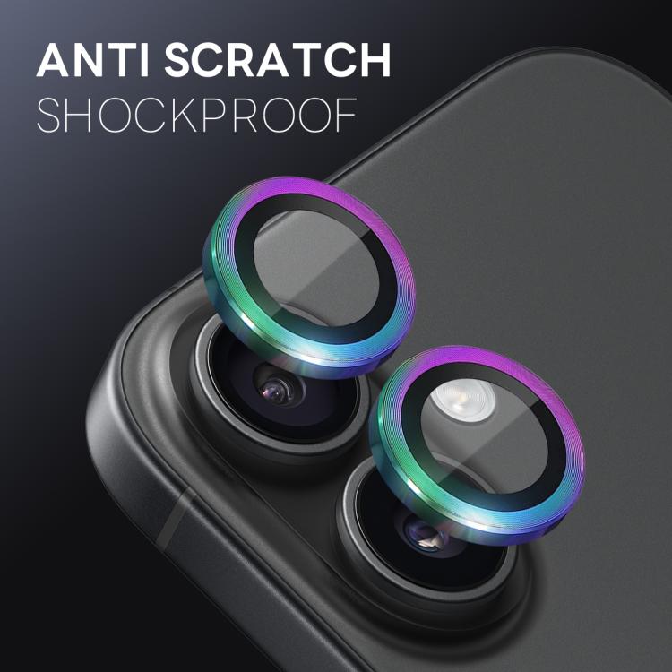 For iPhone 17 NORTHJO Camera Lens Protector CD Metal Ring Tempered Glass Film