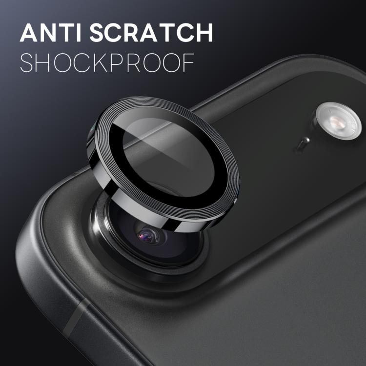For iPhone Air NORTHJO Camera Lens Protector CD Metal Ring Tempered Glass Film