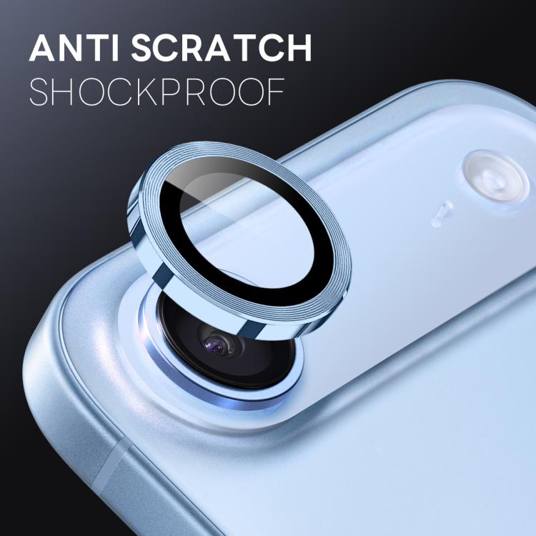 For iPhone Air NORTHJO Camera Lens Protector CD Metal Ring Tempered Glass Film
