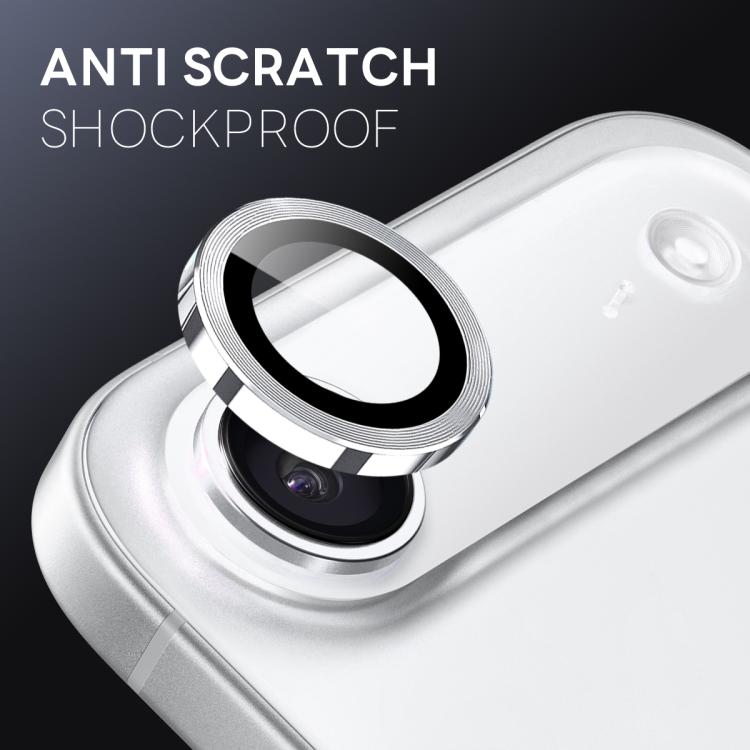For iPhone Air NORTHJO Camera Lens Protector CD Metal Ring Tempered Glass Film