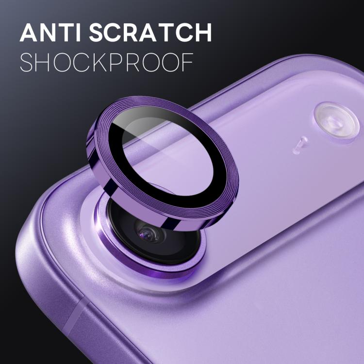 For iPhone Air NORTHJO Camera Lens Protector CD Metal Ring Tempered Glass Film