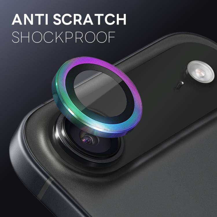 For iPhone Air NORTHJO Camera Lens Protector CD Metal Ring Tempered Glass Film