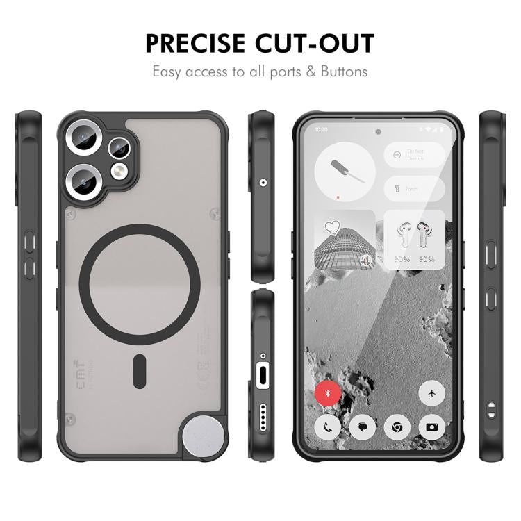 For Nothing CMF Phone 2 Pro ENKAY Hat-Prince MagSafe Matte Translucent Shockproof Phone Case with Large Arc Edge Film