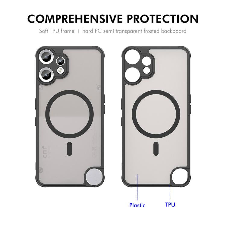 For Nothing CMF Phone 2 Pro ENKAY Hat-Prince MagSafe Matte Translucent Shockproof Phone Case with Large Arc Edge Film