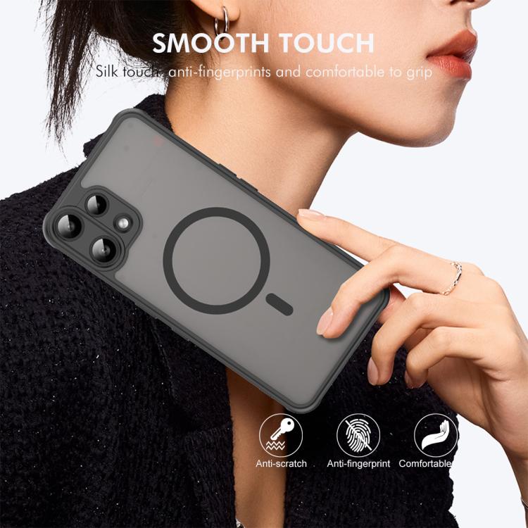 For Nothing Phone 3a Lite ENKAY Hat-Prince MagSafe Matte Translucent Shockproof Phone Case with Large Arc Edge Film