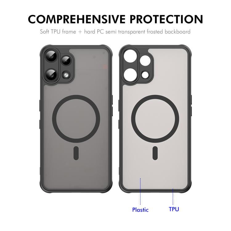For Nothing Phone 3a Lite ENKAY Hat-Prince MagSafe Matte Translucent Shockproof Phone Case with Large Arc Edge Film