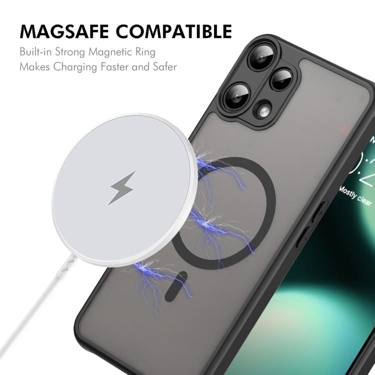 For Nothing Phone 3a Lite ENKAY Hat-Prince MagSafe Matte Translucent Shockproof Phone Case with Large Arc Edge Film
