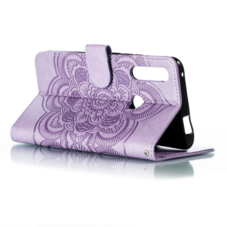 Mandala Embossing Pattern Horizontal Flip Leather Case for Huawei Y9 Prime(2019) / P Smart Z, with Holder & Card Slots & Wallet & Photo Frame &  Lanyard