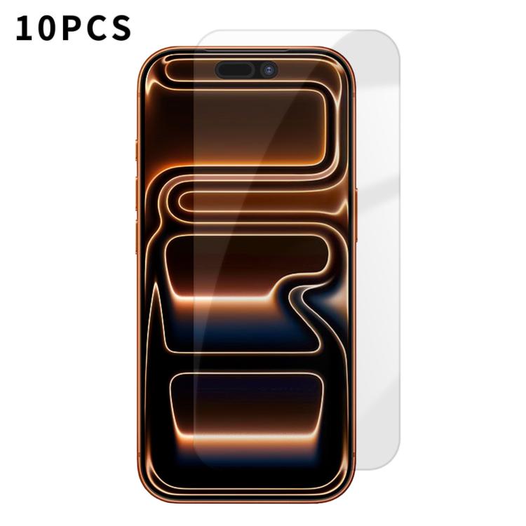 For iPhone 17 Pro Kalebol 10pcs High-Aluminum Semi-Screen Anti-Fingerprint HD Tempered Glass Film