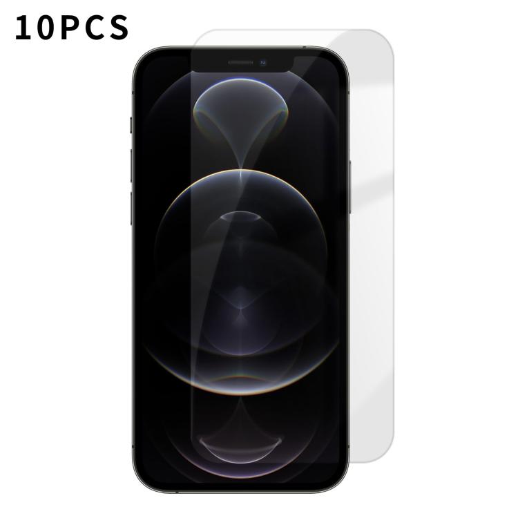 For iPhone 12 Pro Max Kalebol 10pcs High-Aluminum Semi-Screen Anti-Fingerprint HD Tempered Glass Film