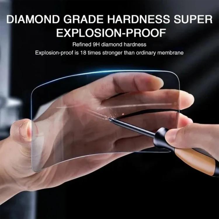For iPhone 13 Kalebol 10pcs High-Aluminum Semi-Screen Anti-Fingerprint HD Tempered Glass Film