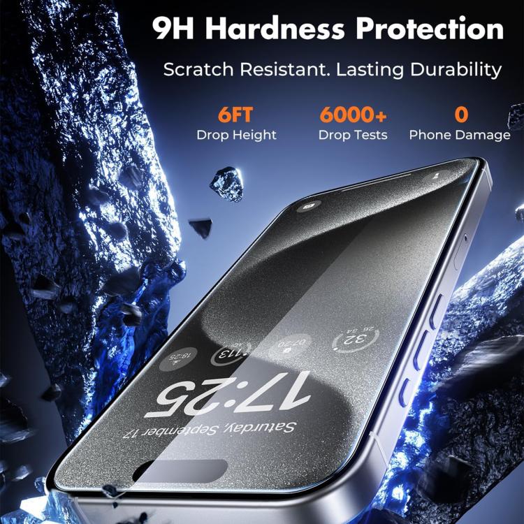For iPhone 7 Plus Kalebol 10pcs High-Aluminum Semi-Screen Anti-Fingerprint HD Tempered Glass Film