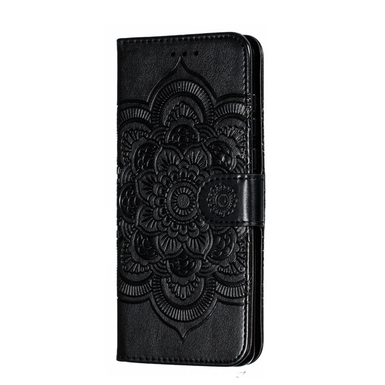 Mandala Embossing Pattern Horizontal Flip Leather Case for Motorola Moto P40 Power , with Holder & Card Slots & Wallet & Photo Frame &  Lanyard