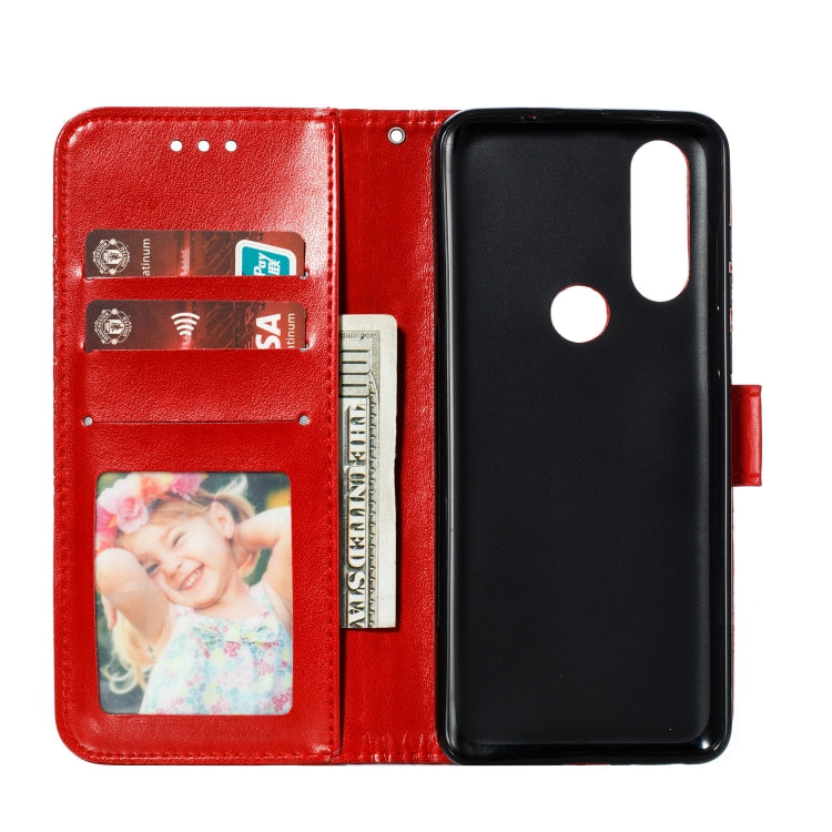 Mandala Embossing Pattern Horizontal Flip Leather Case for Motorola Moto P40 Power , with Holder & Card Slots & Wallet & Photo Frame &  Lanyard