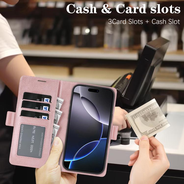 For iPhone 16 Kalebol Strong Magnetic MagSafe Ring 2 In 1 Split Leather Phone Case