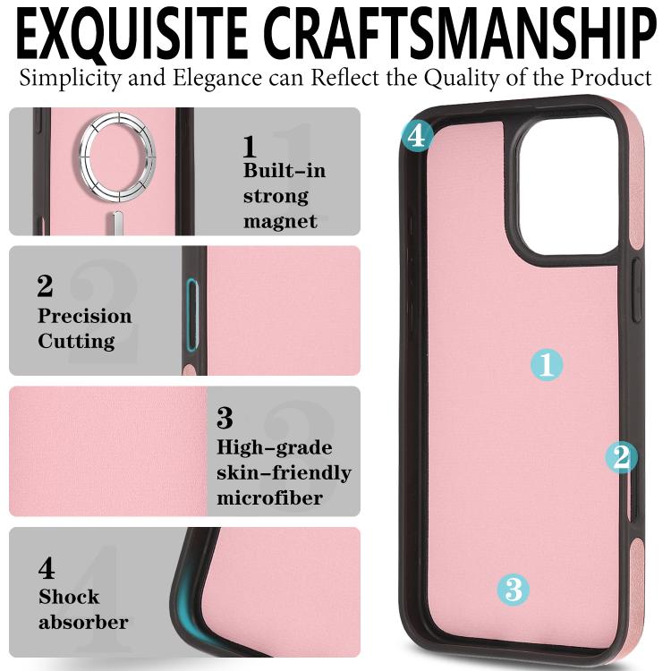 For iPhone 15 Pro Max Kalebol Strong Magnetic MagSafe Ring 2 In 1 Split Leather Phone Case