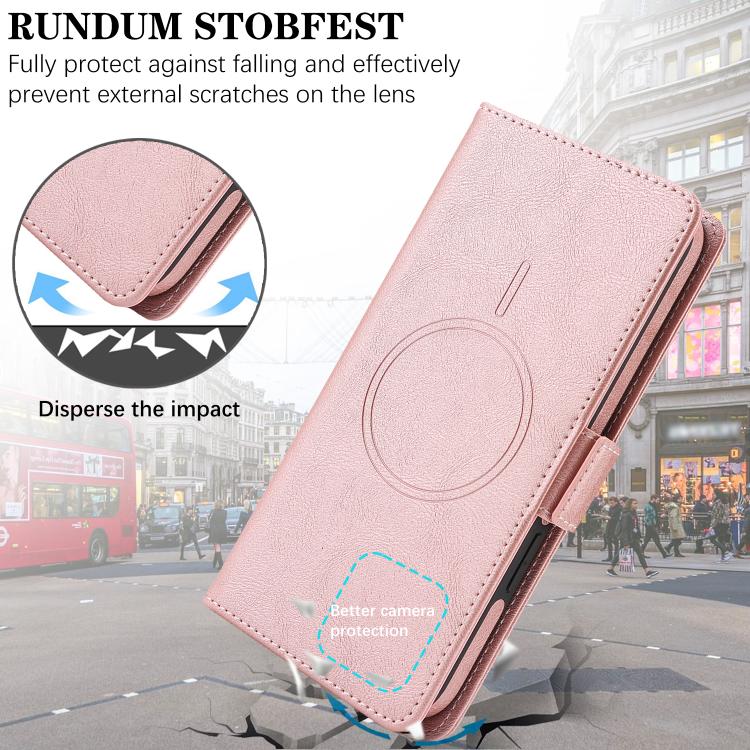 For iPhone 15 Kalebol Strong Magnetic MagSafe Ring 2 In 1 Split Leather Phone Case