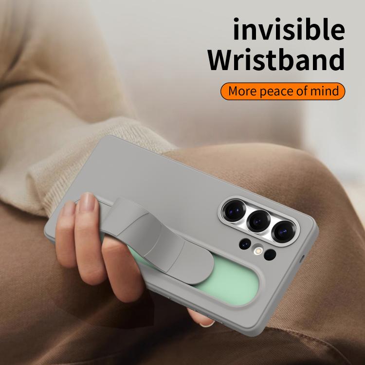 For Samsung Galaxy S23 Ultra 5G Intelligent Control Button Wristband Phone Case