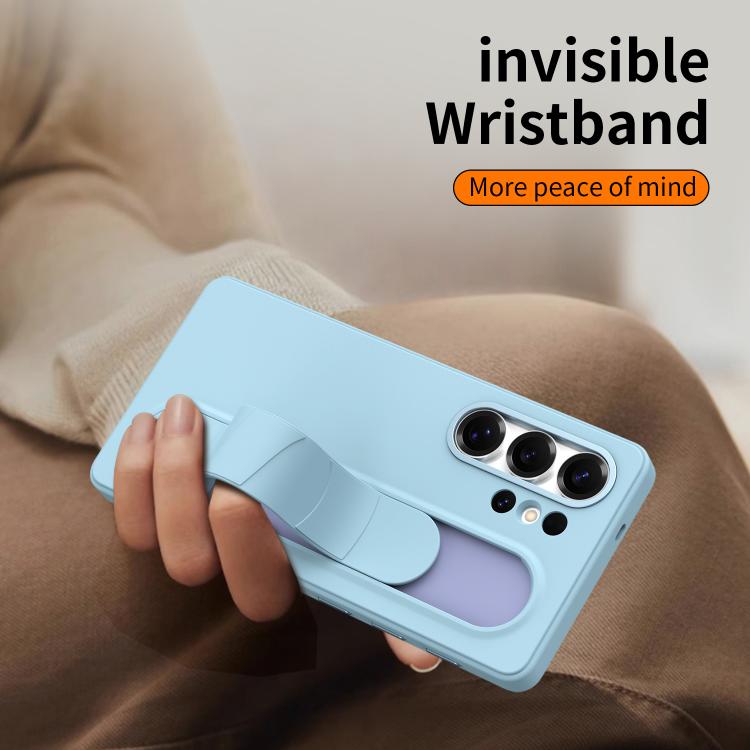 For Samsung Galaxy S23 Ultra 5G Intelligent Control Button Wristband Phone Case