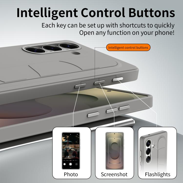 For Samsung Galaxy S24 5G Intelligent Control Button Wristband Phone Case