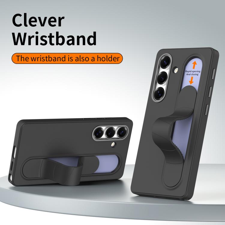 For Samsung Galaxy S24 5G Intelligent Control Button Wristband Phone Case