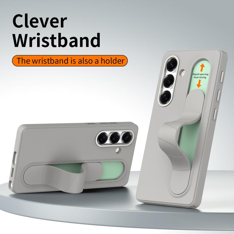 For Samsung Galaxy S25 5G Intelligent Control Button Wristband Phone Case