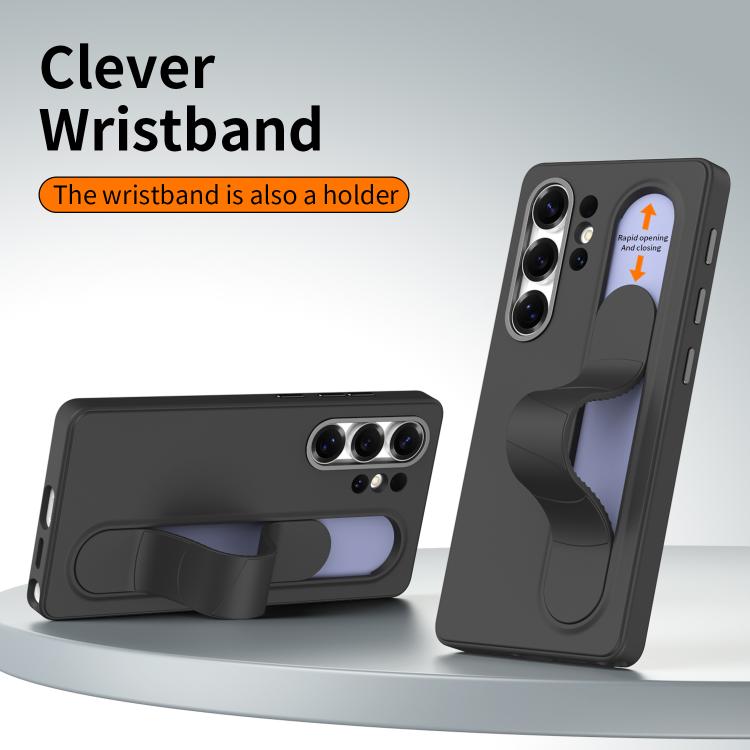 For Samsung Galaxy S24 Ultra 5G Intelligent Control Button Wristband Phone Case