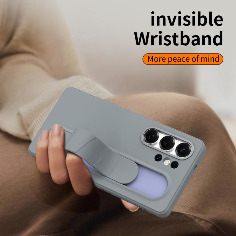 For Samsung Galaxy S25 Ultra 5G Intelligent Control Button Wristband Phone Case