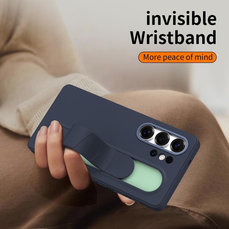 For Samsung Galaxy S25 Ultra 5G Intelligent Control Button Wristband Phone Case