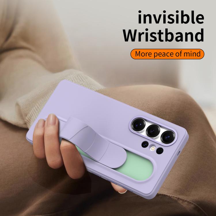 For Samsung Galaxy S25 Ultra 5G Intelligent Control Button Wristband Phone Case
