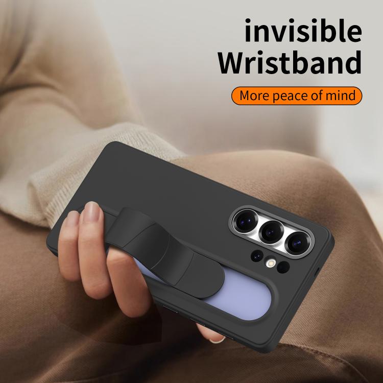 For Samsung Galaxy S25 Ultra 5G Intelligent Control Button Wristband Phone Case