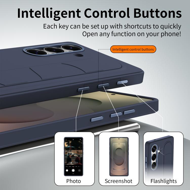 For Samsung Galaxy S26 5G Intelligent Control Button Wristband Phone Case