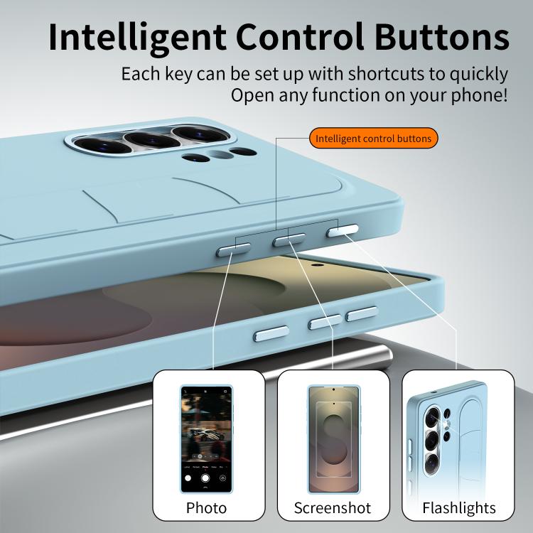 For Samsung Galaxy S26 Ultra 5G Intelligent Control Button Wristband Phone Case